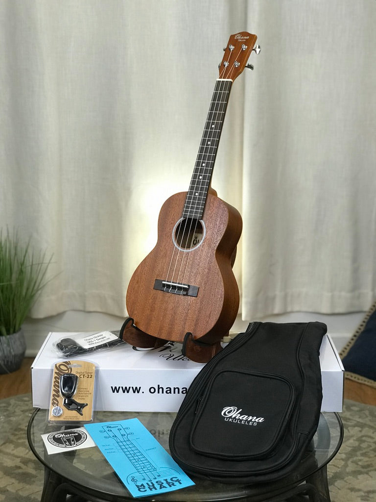 Ohana Tk-10 Tenor Ukulele Starter Pack