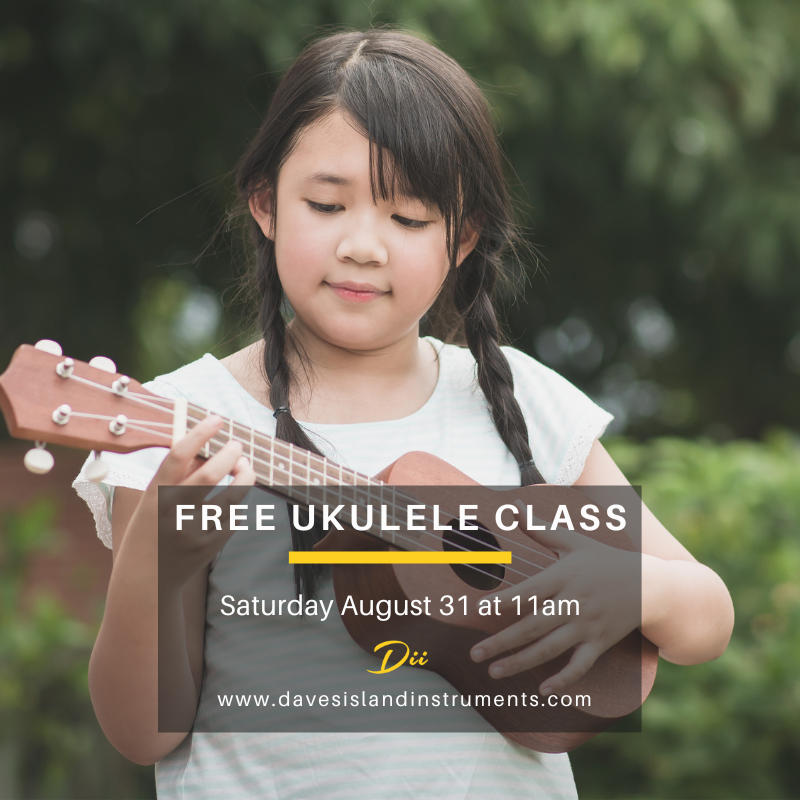 Free Ukulele Class August 31, 2024