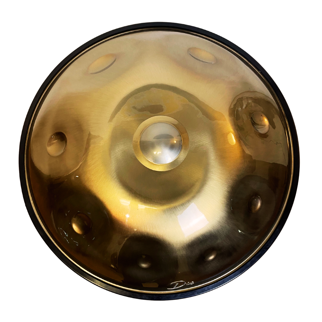 Aurous 9 Note Stainless Steel Powder Coated Handpan D Minor Celtic Scale 440 Hz