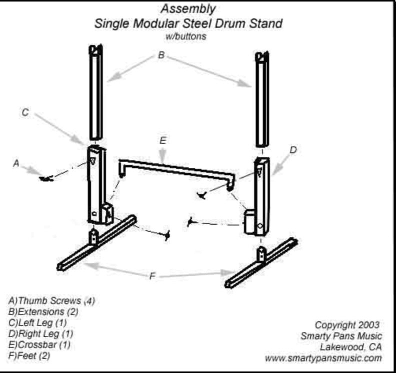 Steel Drum Single Stand